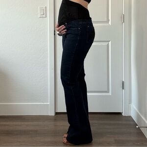 Angelrox Joy Fit Dark Blue flare leg Maternity Jeans